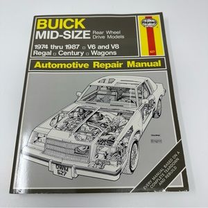 Haynes Buick Mid-Size Rear Wheel Drive Models Auto Repair Manual 1974-1987